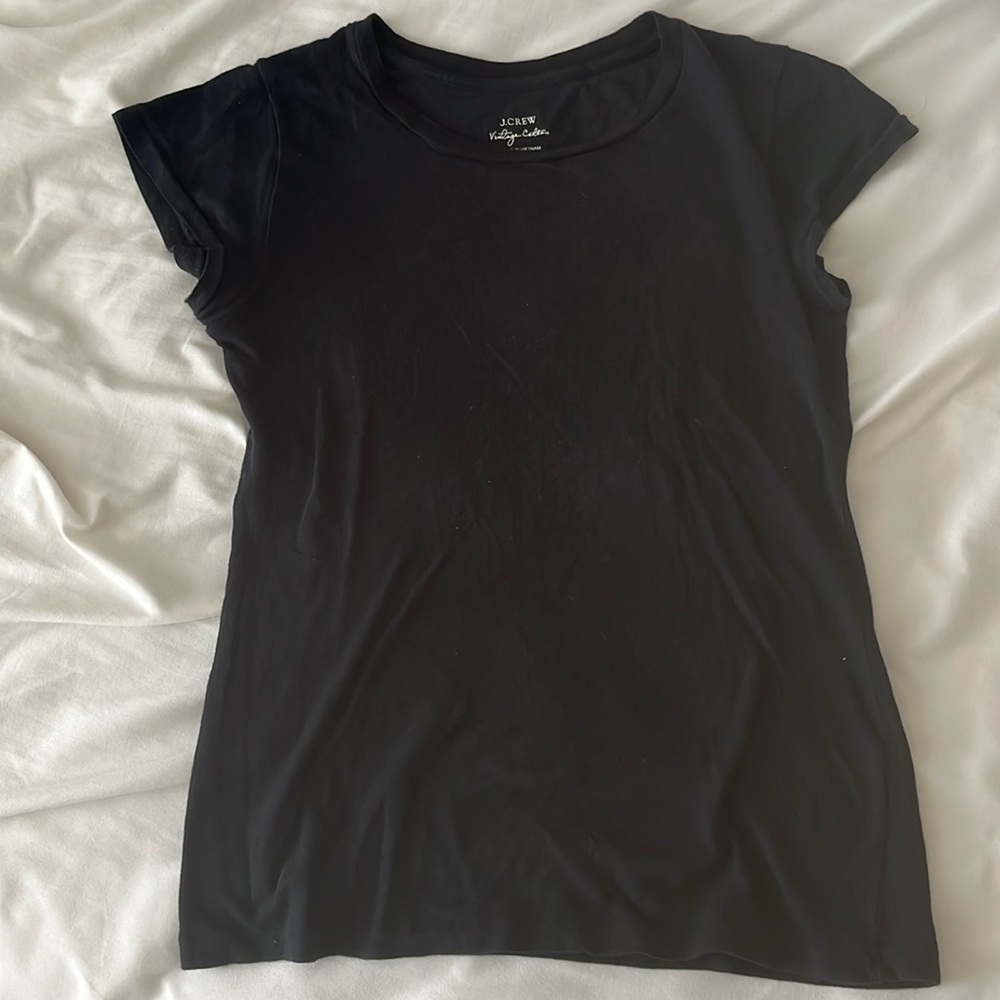 Jcrew Black vintage cotton tshirt